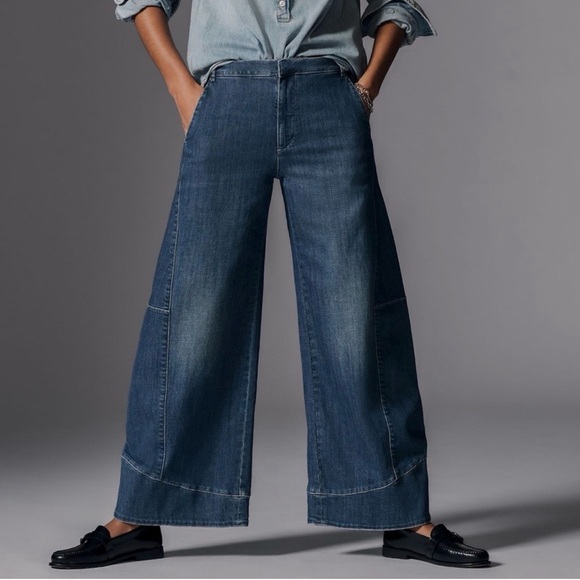 Pilcro Denim - Pilcro Full Curve High-Rise Wide-Leg Jeans Women’s Size 30